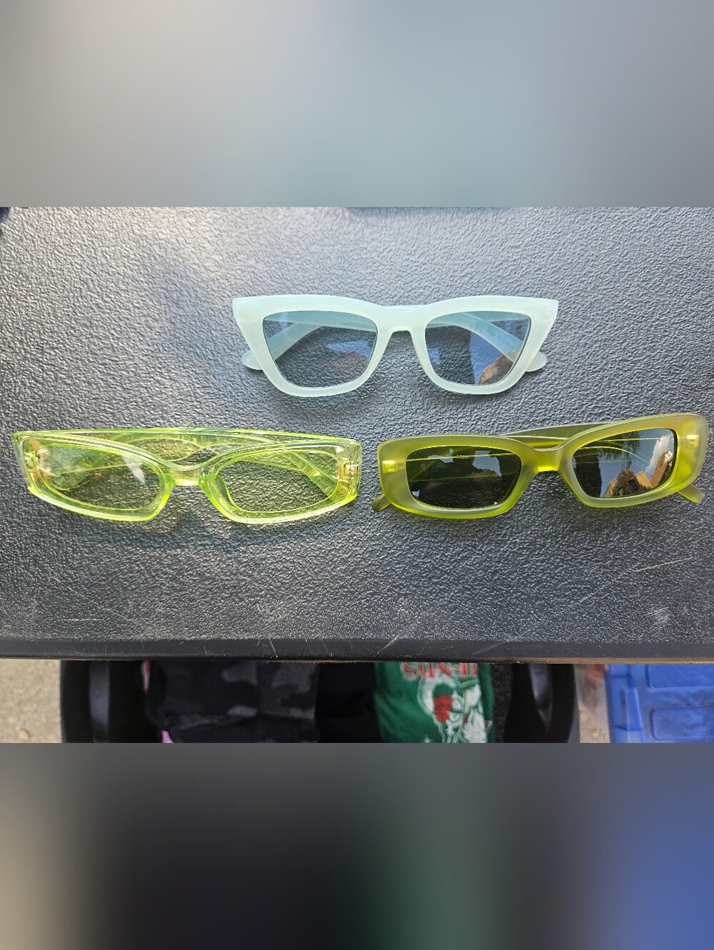 Neon Green Sunglasses Set - Stylish UV Shades